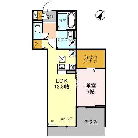 スカーラ大宮 105号室 間取り