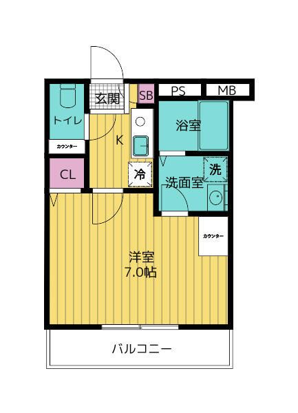 エフプレスト丸ヶ崎 2階号室 間取り