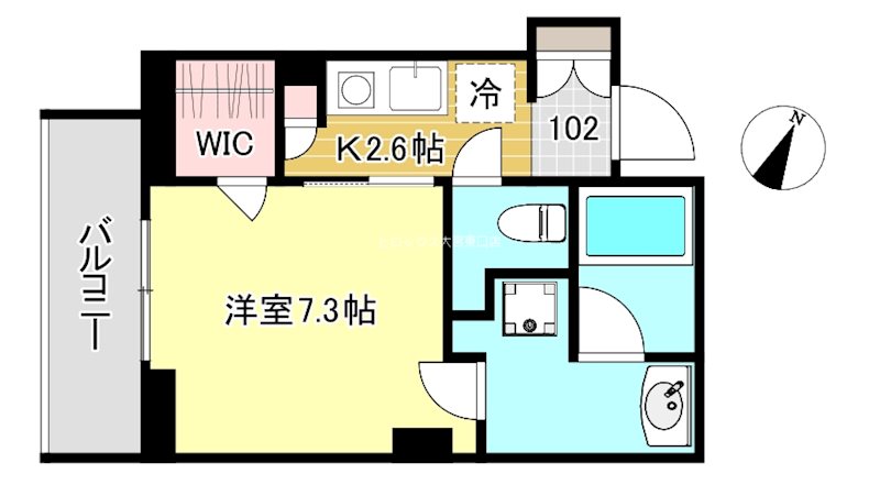 ポロニア　コート 102号室 間取り