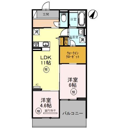 スカーラ大宮 302号室 間取り