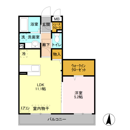 ポロニアガーデン 302号室 間取り