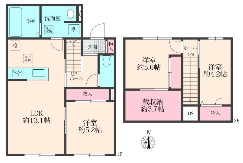 KAMULA 南 3号室 間取り