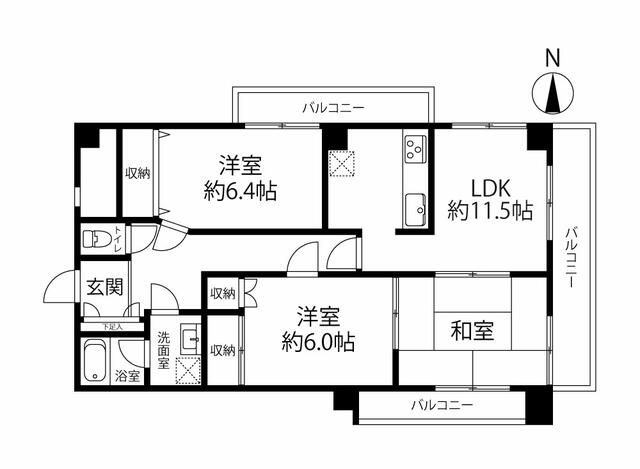 Ｖ．Ｉ．Ｐロイヤル氷川台 1001号室 間取り
