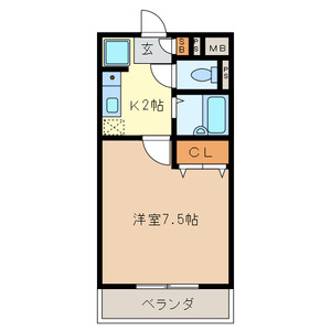 ロイヤルY宮原 103号室 間取り