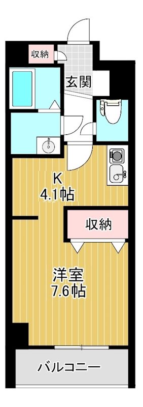 シャン・アヴェニュ 204号室 間取り