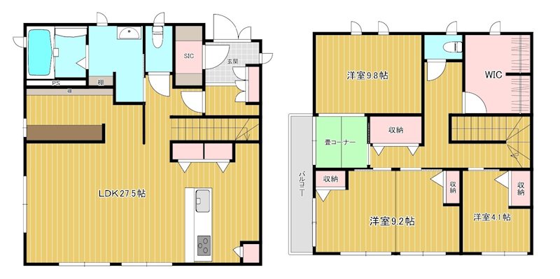 北区吉野町1丁目戸建 間取り
