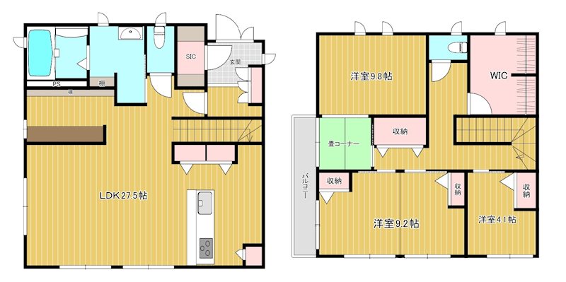 北区吉野町1丁目戸建 間取り