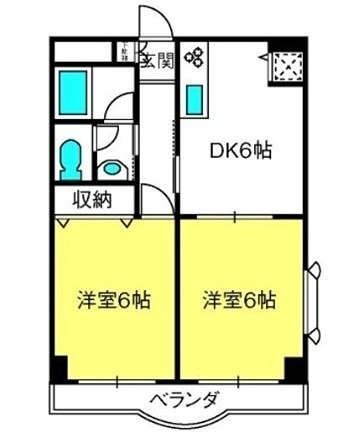 ジュンパレス大成 203号室 間取り