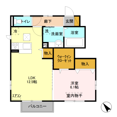 グリーンコート　七番館 101号室 間取り