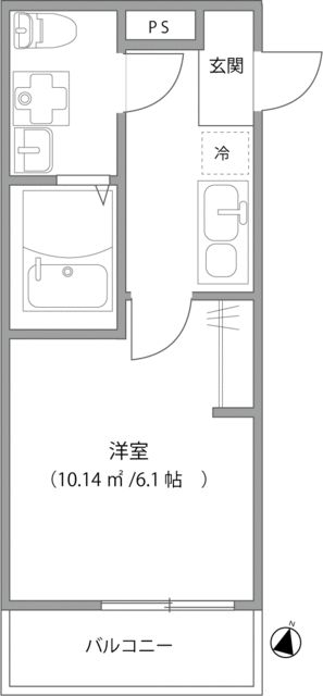 DELIGHT TOWN 207号室 間取り