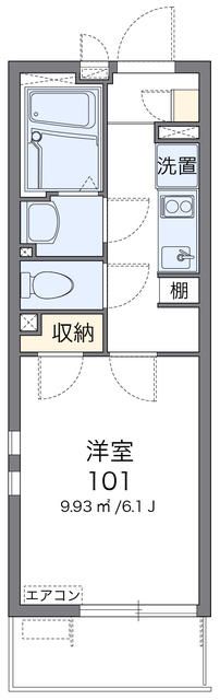 クレイノボナール 103号室 間取り