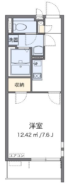 クレイノ氷川の杜 106号室 間取り