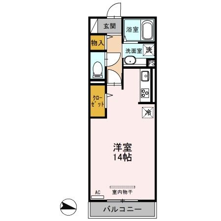 Luminous 103号室 間取り