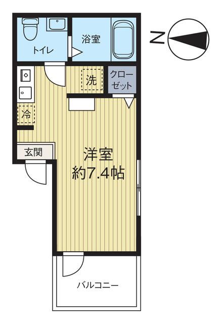 ＭＥＬＤＩＡ大宮Ｂ 102号室 間取り