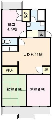 サンライズマンション大宮 105号室 間取り