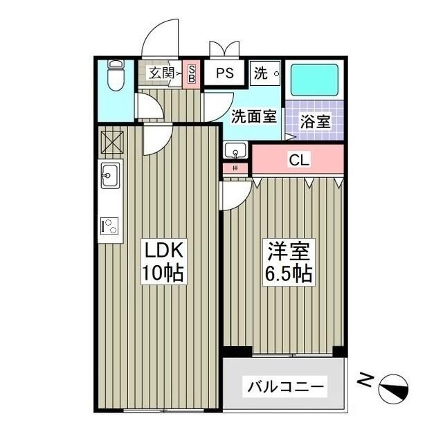 グランドール大宮 203号室 間取り