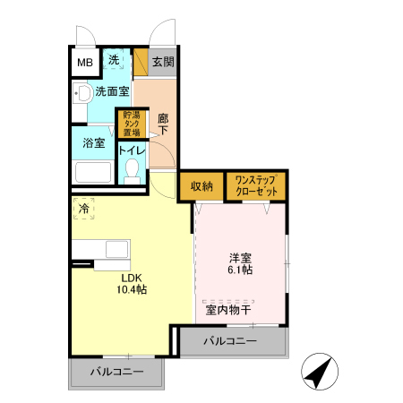 ｇｒａｎｄ ｓｏｌｅｉｌ 301号室 間取り