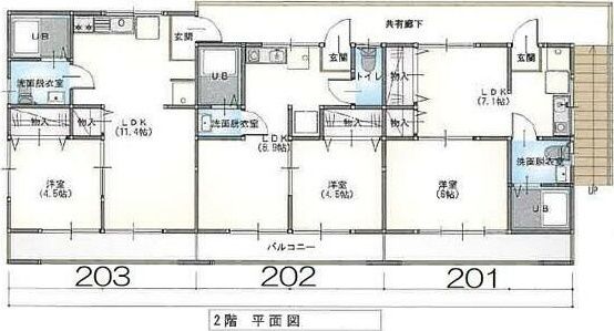 ＤＳ五番館 203号室 間取り