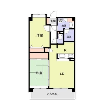 キングホームズ１番館 206号室 間取り