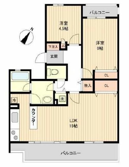 セレーノ大宮A棟 間取り図
