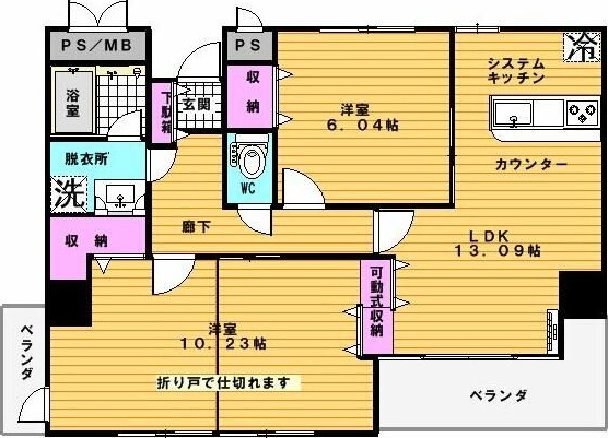 ボナールＴ 803号室 間取り