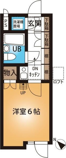 シティアビタ吉野町 102号室 間取り
