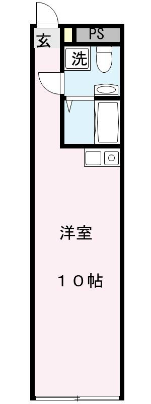 quadro 104号室 間取り