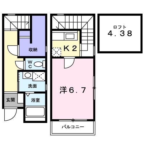 モン　シャト－ 103号室 間取り