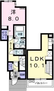 ケントクⅡ 103号室 間取り