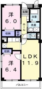 グラディオ　一番地 203号室 間取り