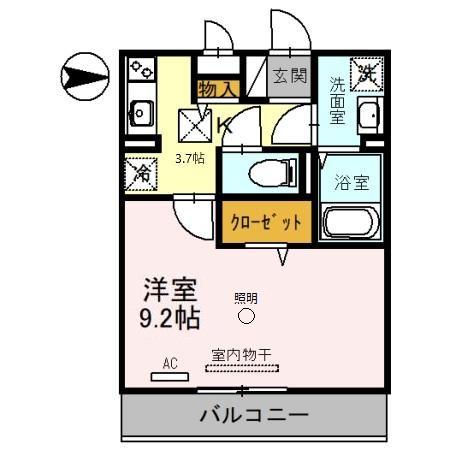 Floresta日進 102号室 間取り