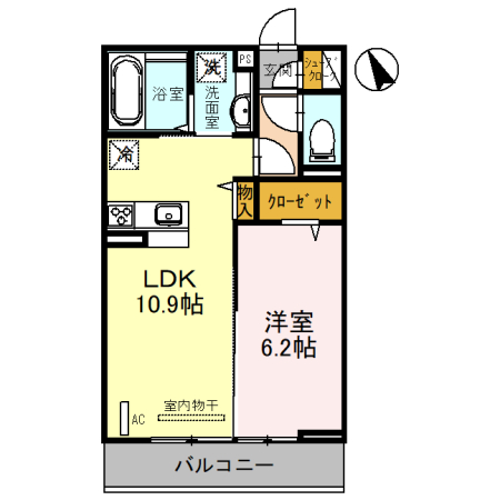 Seed 東大宮 202号室 間取り