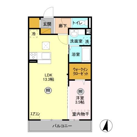 アベリア 103号室 間取り
