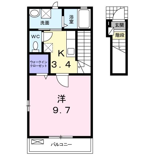 マ－ベラス・フリ－デ 203号室 間取り