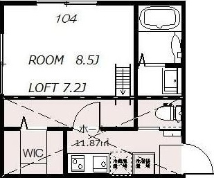 ロフトハウス大宮北 104号室 間取り