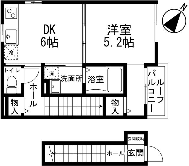 グレンディール 2001号室 間取り