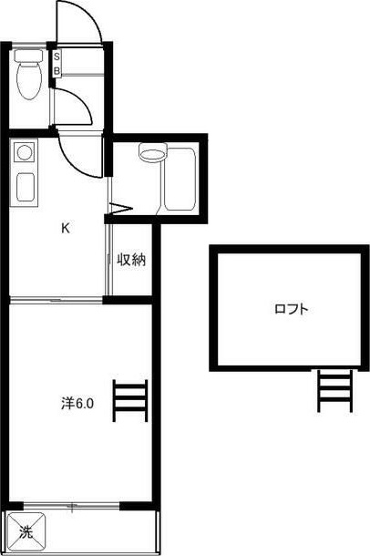 メゾンＦＵＪＩ宮原 202号室 間取り