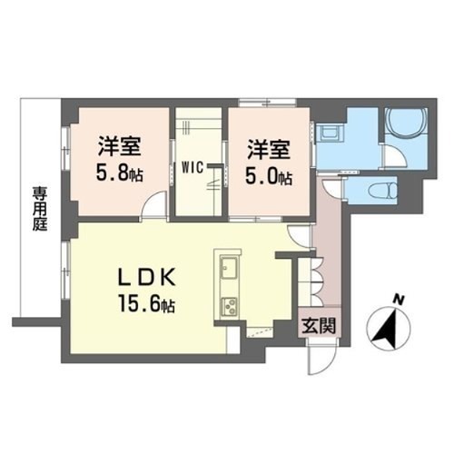 サンドミール 0103号室 間取り