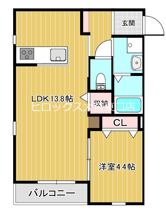 （仮）大和田アパート 302号室 間取り