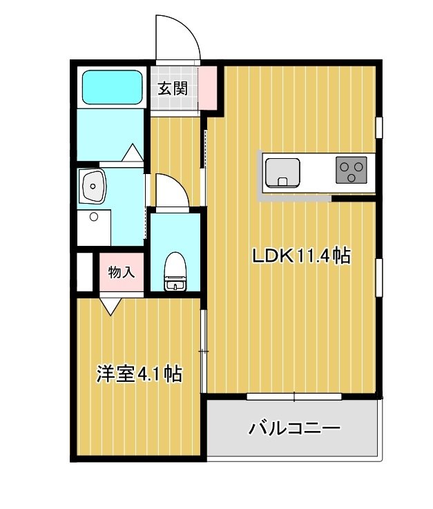 （仮）大和田アパート 301号室 間取り