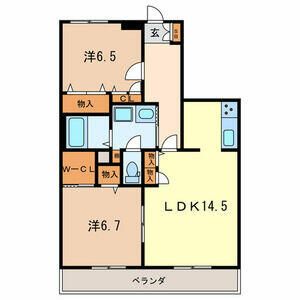パークアベニュー 204号室 間取り