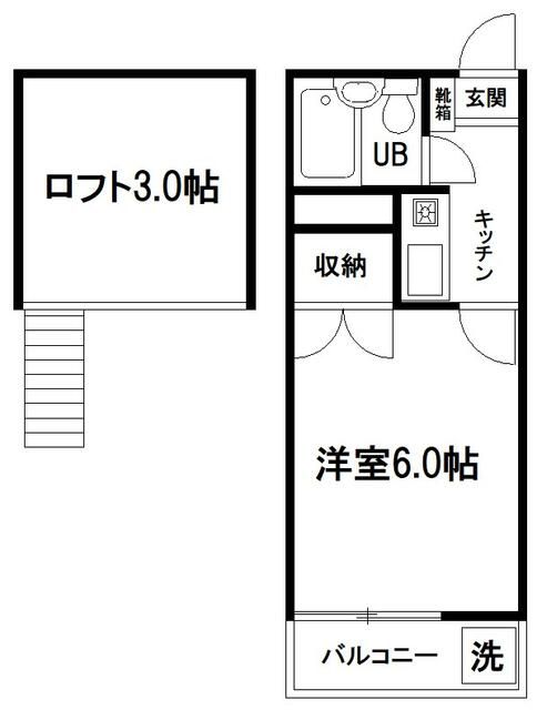 ＴＫハイツ 202号室 間取り