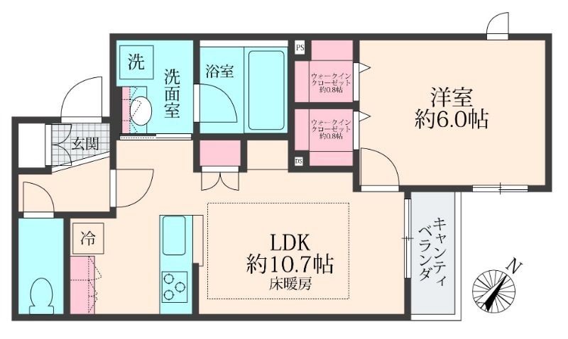 Primel　Heim 301号室 間取り