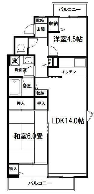 カピス大宮 307号室 間取り