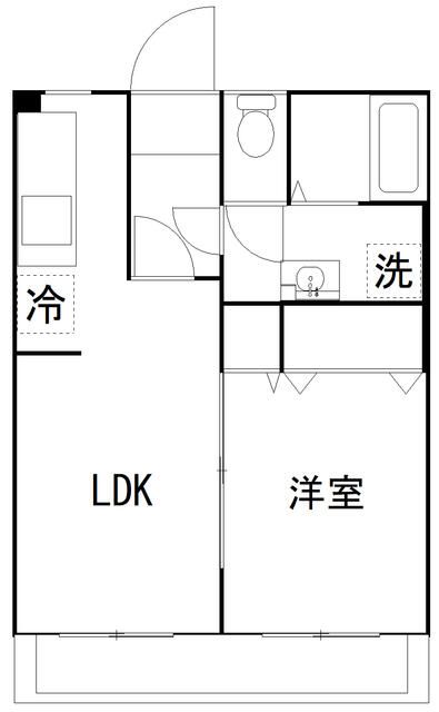 ＷＡＤＡビル１１ 404号室 間取り
