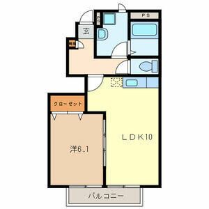 アムールセンタービレッジ 102号室 間取り