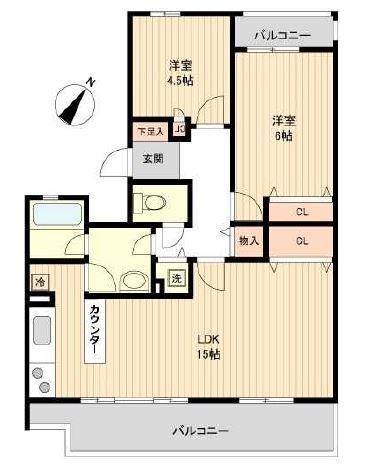 セレーノ大宮A棟 103号室 間取り
