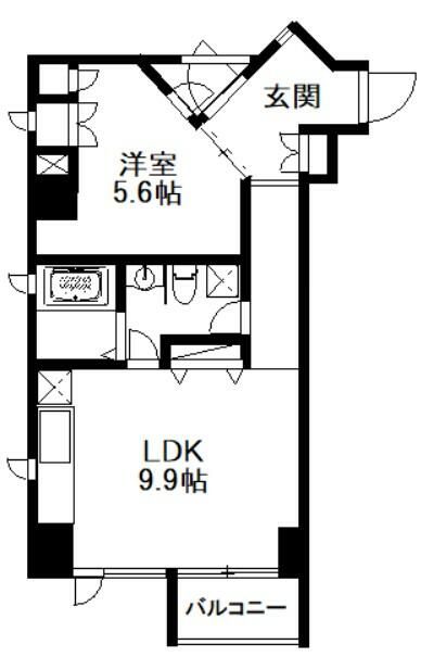 樹峰（じゅほう） 504号室 間取り