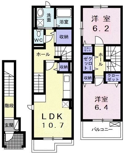 ライカム壱番館 201号室 間取り