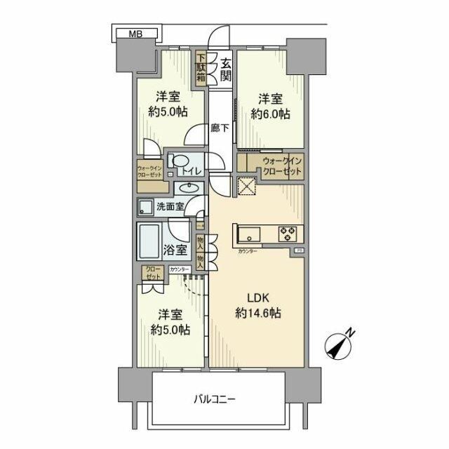 ＳＨＩＮＴＯ　ＣＩＴＹ　Ｆ棟 0号室 間取り